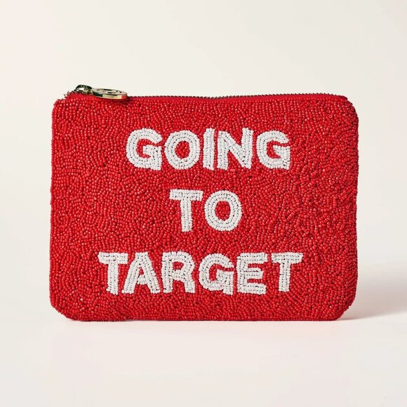 kate spade Handbags - NWT  kate spade new york x Target Red/White Going to Target Beaded Clutch